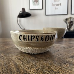 Chips og dip sk�len (Creme)