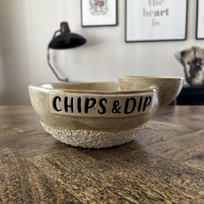 Chips og dip sk�len (Creme)