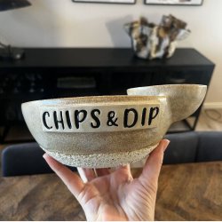 Chips og dip sk�len (Creme)