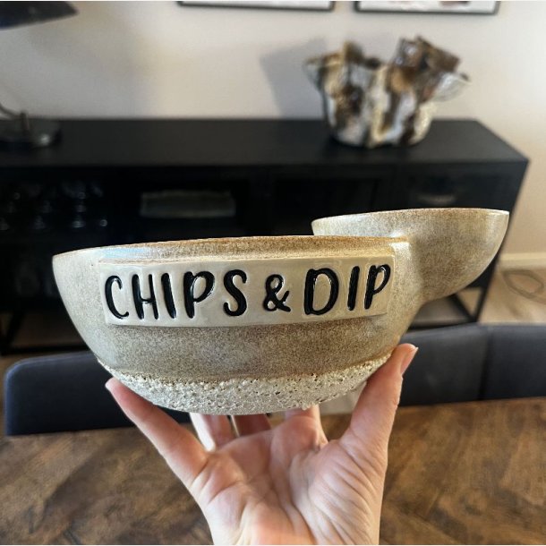 Chips og dip sk�len (Creme)