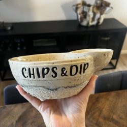 Chips og dip sk�len (Creme)
