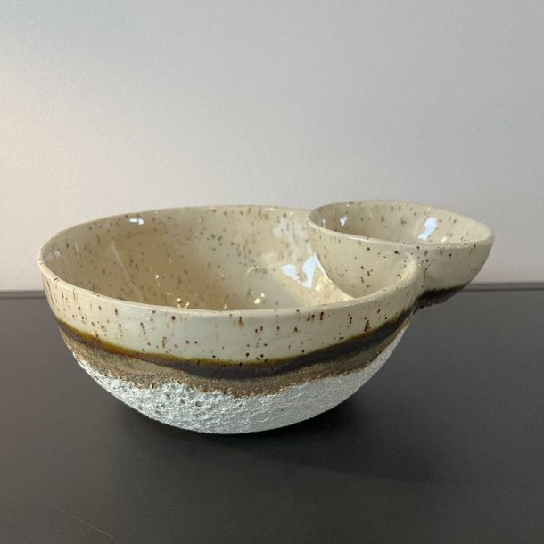 Chips og dip sk�len (Jordfarver)