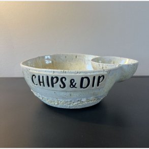 Chips og dip sk�len (Creme)