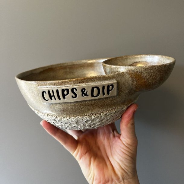 Chips og dip sk�len (Creme)