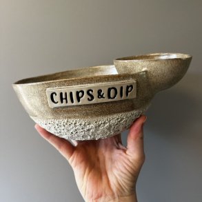 Chips og dip sk�len (Creme)