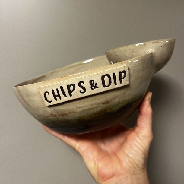 Chips og dip sk�len (Nordlys Beige)