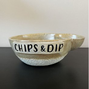 Chips og dip sk�len (Creme)