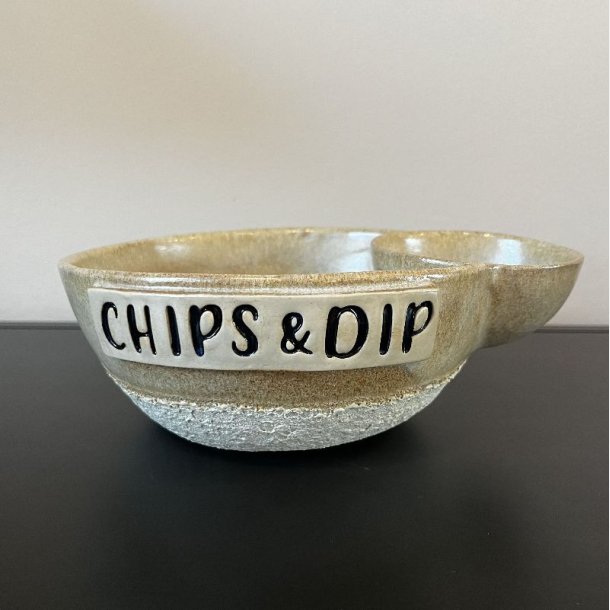 Chips og dip sk�len (Creme)