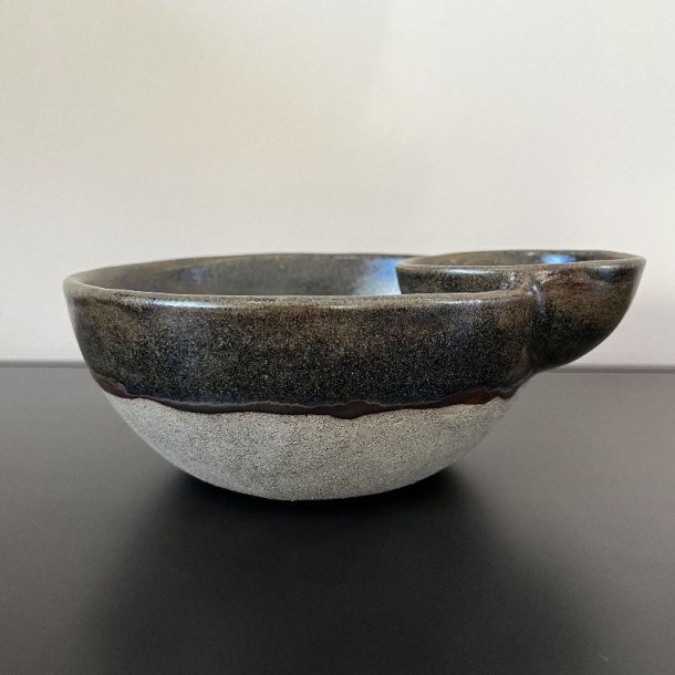 Chips og dip sk�len (Gr�n/brun)