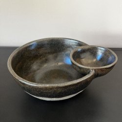 Chips og dip sk�len (Gr�n/brun)