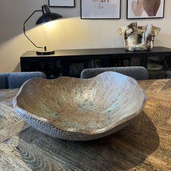 Stort unika fad i mrke farver