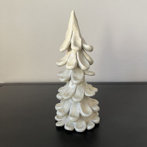 H�ndlavet juletr� i keramik