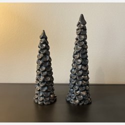 Juletr�er i keramik 2 stk.