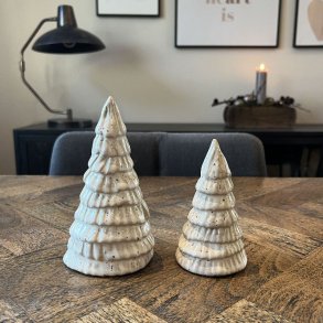 Juletr�er i keramik 2 stk.