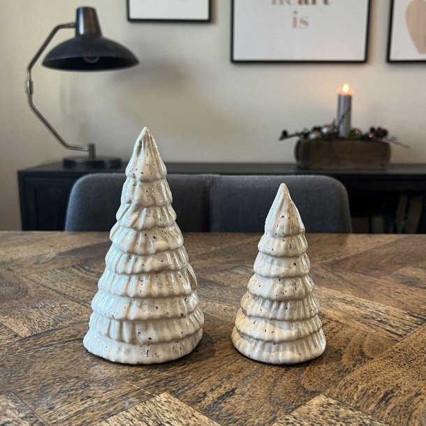Juletr�er i keramik 2 stk.