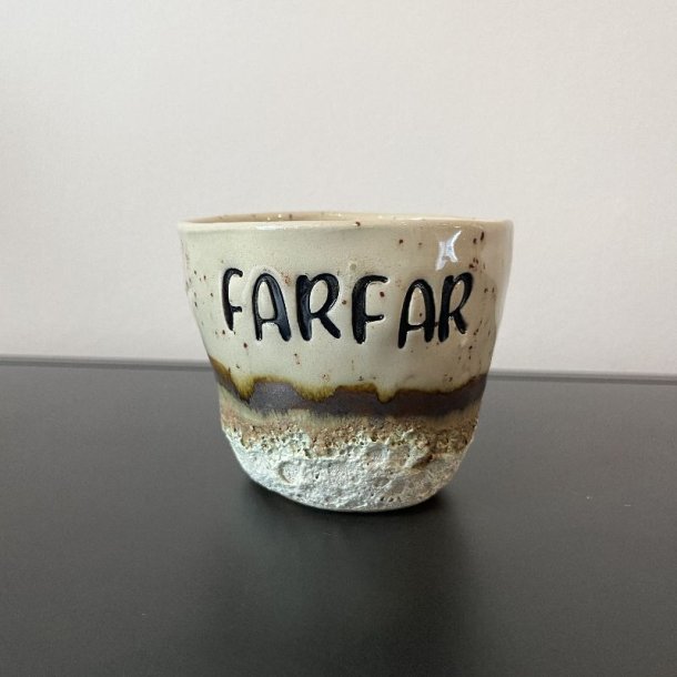 Krus med teksten "Farfar"