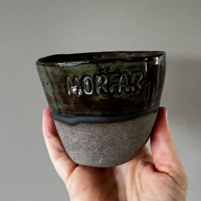 Krus med teksten 
