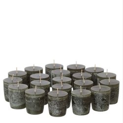 Timber Votives, 20 stk, Burnt Olive