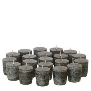 Timber Votives, 20 stk, Burnt Olive
