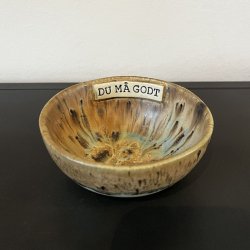 Sk�l med teksten "Du m� godt"