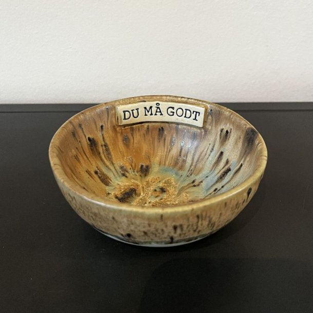 Sk�l med teksten "Du m� godt"