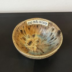 Sk�l med teksten "Du m� godt"