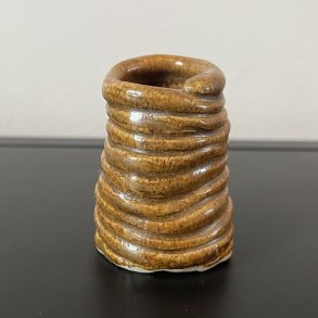 Lille vase til for�rsblomster (Brun gennemsigtig)