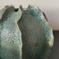 Rustik vingevase i keramik (Grn)