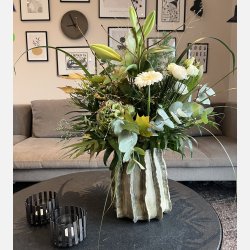 Rustik vingevase i keramik