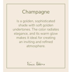 Timber stagelys, s�t med 2, Champagne