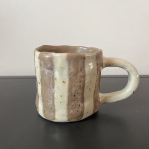 Stribet kop med hank