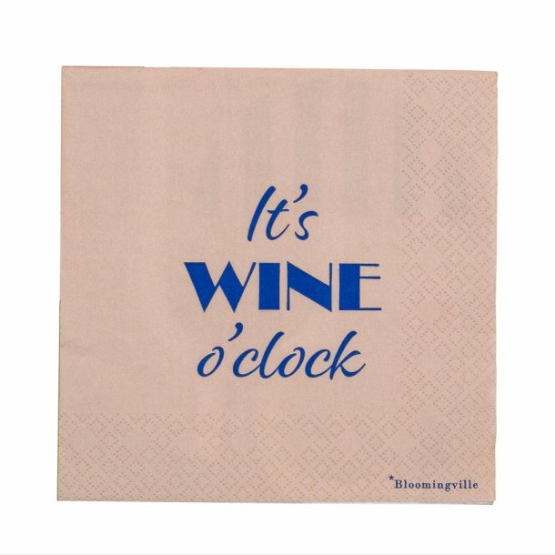 Wine Serviet, Bl, Mix, Papir